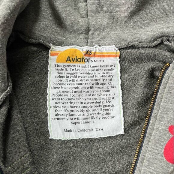 Aviator Nation Coors Light Zip Up Hoodie XS - Picture 4 of 11